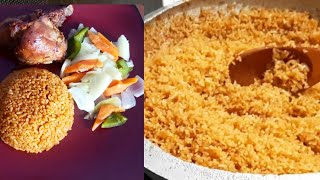 Jollof rice Jollof rice with grilled chicken and steamed veggies [upl. by Jacquette]