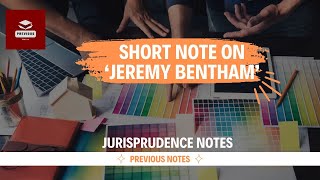 Short note on Jeremy Bentham  Jurisprudence  CCSU  LLB 1st Sem  Dec 2023 Solved Paper llb llm [upl. by Enelrae]