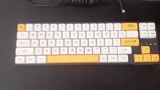 LTC NB 681 Nimbleback  Honey and Milk themed keycaps [upl. by Deeas]