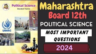 Political Science  Important Questions for 12th Board Exam 2024  HSC  Tutor Sana [upl. by Fesuoy]