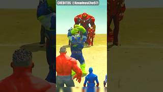 El equipo de Capitán América vs Ironman y su equipo 😱 AmadeusCho971 animation avengers shorts [upl. by Haila]