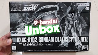 Unbox GUNDAM DEATHSCYTHE HELL HG 1144  Premium Bandai [upl. by Romo]