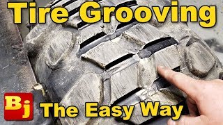 Easy Regrooving a Tire  Using a Tire Groover and other Tools [upl. by Ariane]