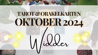 ♡ WIDDER ☆ Emotionale Freiheit Beruhigung amp Wachstum ☆ Oktober 2024 ☆ Tarot und Orakelkarten ♡ [upl. by Yehudi]