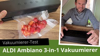 ALDI Vakuumierer Ambiano 3in1 im Test Unboxing Ausstattung Bedienung Praxistest Fazit [upl. by Concepcion542]