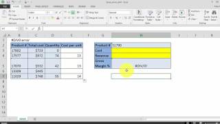 How To remove the DIV0 Error in Excel [upl. by Aribold]