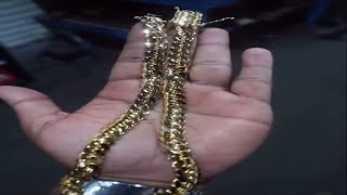 Miami Cuban Link Chain 11mm 32quot 14k gusvillajewelry gold miamicubanlink [upl. by Sdlonyer]