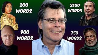 Stephen King On How Much You Should Write Per Day [upl. by Kashden965]