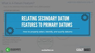 Relating the Secondary Datum Feature to Primary Datums [upl. by Kurtz]