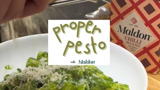 Proper Pesto with Maldon Chilli Sea Salt [upl. by Beaudoin]