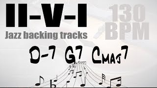 Jazz backing tracks  251 in 12 keys  Circle of 4ths [upl. by Niac]