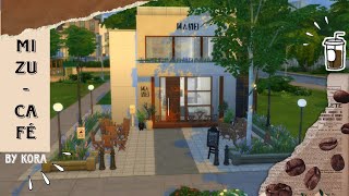 MIZU CAFÉ  Coffee Shop II The Sims 4 II Stop Motion II CC [upl. by Ratha]