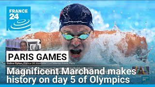 Magnificent Marchand makes history on day 5 of Olympics • FRANCE 24 English [upl. by Seleta543]