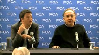 Italian Prime MinisterSergio Marchionne News Conferencein ITALIAN [upl. by Noxaj]