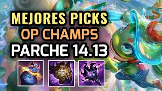 MEJORES PICKS Y CAMPEONES OP  PARCHE 1413 League of Legends 2024 NUEVOS ITEMS Y BUILDS OP [upl. by Eillim]