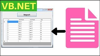 VBNet  How To Import Text File Data Into Datagridview In VBNet  With Source Code [upl. by Leasa]