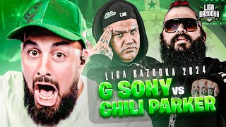 NO SÉ COMO HIZO PARA RAPEAR DESPUÉS DE ESO  REACCIÓN a CHILI PARKER vs G SONY  LIGABAZOOKA [upl. by Saltsman]