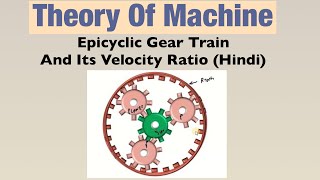 Epicyclic Gear Train And Its Velocity Ratio Hindi  Theory Of Machine [upl. by Eagle]