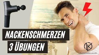 Massagepistole  Anwendung Nackenschmerzen Top 3 Übungen [upl. by Amorita]