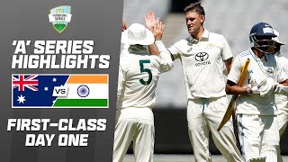 Australia A v India A  Firstclass match two  Day 1 [upl. by Haile702]