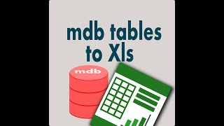 Mdb tables To Xls [upl. by Odlanra]