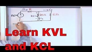 Kirchhoffs Laws in Circuit Analysis  KVL and KCL Examples  Kirchhoffs Voltage Law amp Current Law [upl. by Fleeta]