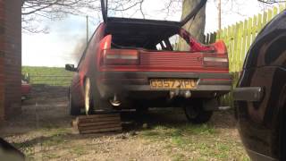 309 DTurbo XUD Straight Through Exhaust smoke [upl. by Hudnut]