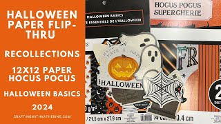 NEW Recollections Halloween 2024 Paper FlipThru  Michaelscom  Halloween Basics and Stickers [upl. by Yt]