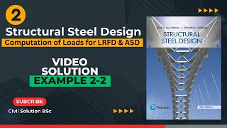 Structural Steel Design Video Solution Example 22 [upl. by Lauzon]