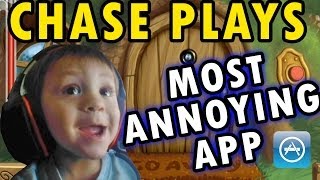 Chase Plays Most Annoying App Ever 2 Year Old Face Cam Do Not Disturb iOS Gameplay [upl. by Decrem]