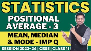 Important Questions  Mean Median amp Mode  Class 11  Statistics  CA Parag Gupta [upl. by Yarg822]