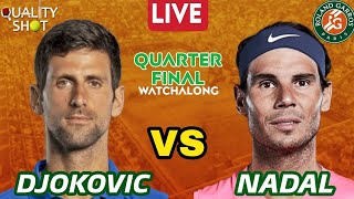 🎾NADAL vs DJOKOVIC  Roland Garros 2022  LIVE Tennis PlaybyPlay  French Open 2022 Quarter Final [upl. by Garrick]