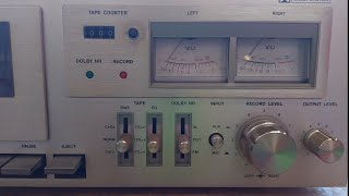 REALISTIC SCT16 DUAL CAPSTAN CASSETTE DECK [upl. by Mitchael685]