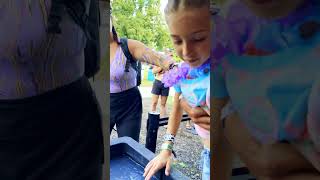 Blue and Pink Body Marbling by BLVisuals at Faster Horses Festival [upl. by Assira]