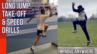 LONG JUMP DRILLS IMPROVE YOUR TAKEOFF AND SPEED ANYWHERE [upl. by Idok]