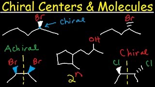 Chiral vs Achiral Molecules  Chirality Carbon Centers Stereoisomers Enantiomers amp Meso Compounds [upl. by Akerehs]