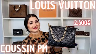 Louis Vuitton Coussin PM black I LV BAG 2021 I Review I Mary´s Closet [upl. by Anwahsiek486]