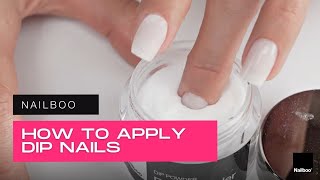 Quick Dip Powder Application Tutorial  Nailboo® [upl. by Heck]