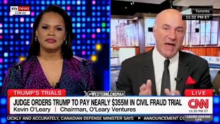 What fraud Kevin OLeary blasts CNN host on Trump civil trial [upl. by Renie443]