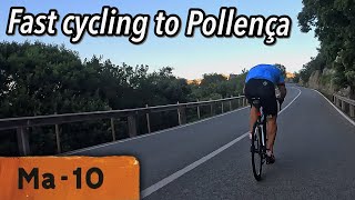 Fast cycling descent towards Pollença down Ma10 Mallorca [upl. by Maggie]