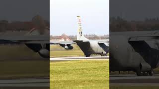 TuAF A400M and C130 takeoff at Schleswig Air Base ETNS 241024 military aviation [upl. by Linell]