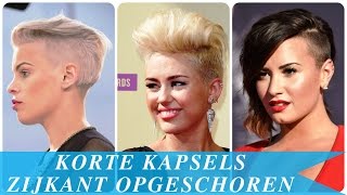 Korte kapsels zijkant opgeschoren [upl. by Bobseine141]