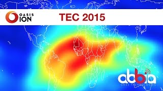 OASISION IONOSPHERE Vertical TEC Maps for YEAR 2015 [upl. by Orodisi887]