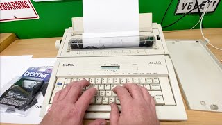 Brother AX 450 Electronic Typewriter Demo [upl. by Nitreb]