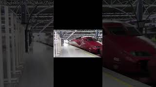 Departure of Thalys at Brussels South Station thalys eurostar [upl. by Dedie]