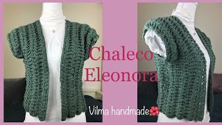 Cómo tejer fácil chaleco de una sola pieza a crochet [upl. by Llecrad]