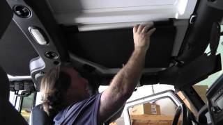 Jeep Headliner Front Panel Installation  Hothead Headliners [upl. by Neellek]