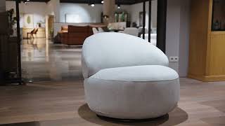 Richter Young Design  Draaifauteuil Pebble  Lichtgrijs [upl. by Laniger]