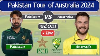 AUS vs Pak  3rd ODI  Live streaming  2024 [upl. by Etnod329]