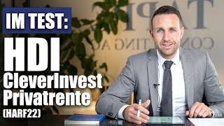 Lohnt sich die HDI CleverInvest Privatrente HARF22 [upl. by Refynnej]